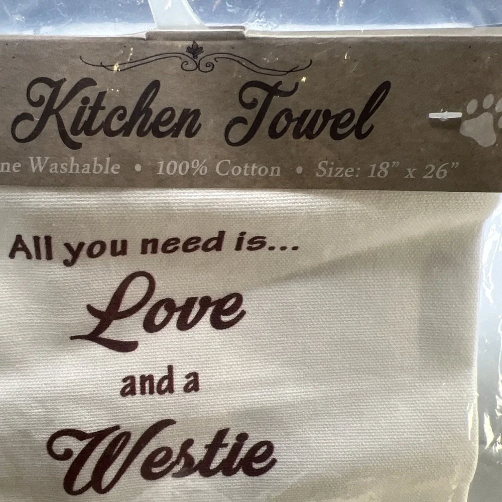 Westie Kitchen Towel 18